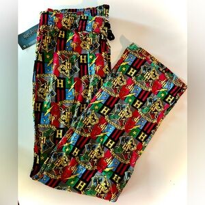 Harry Potter Hogwarts Sleep Pajama Lounge Pants Sleepwear NWT Size LARGE Mens
